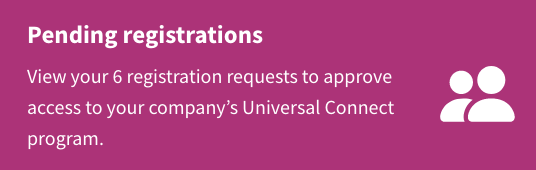 Pending registrations